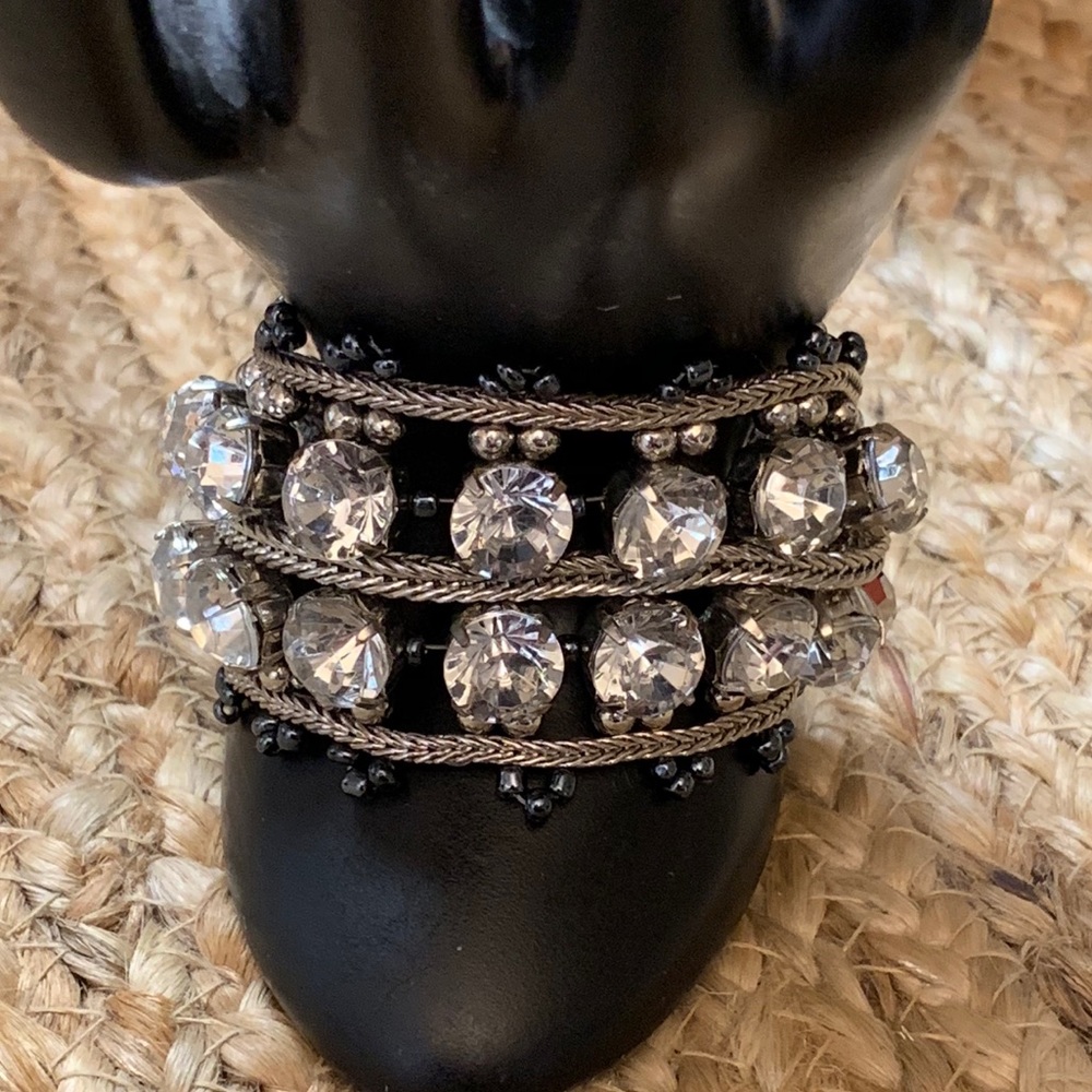 Lucky Star Jewels Crystal Cuff Bracelet